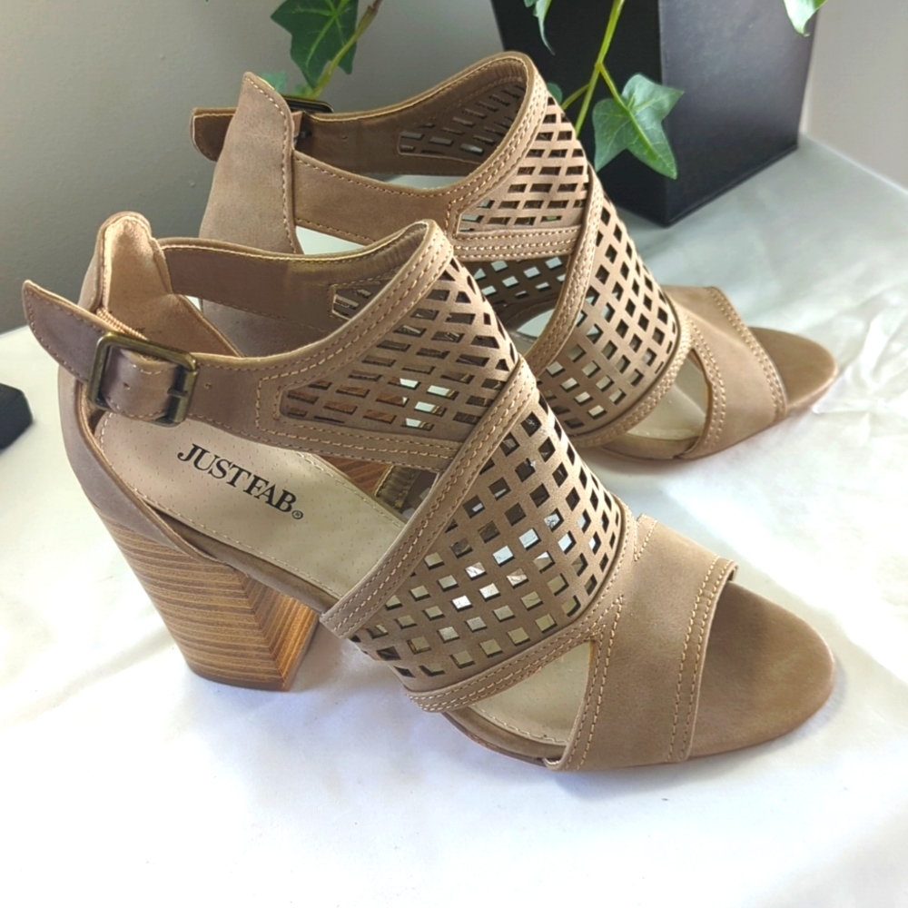 Caged Heeled Sandals